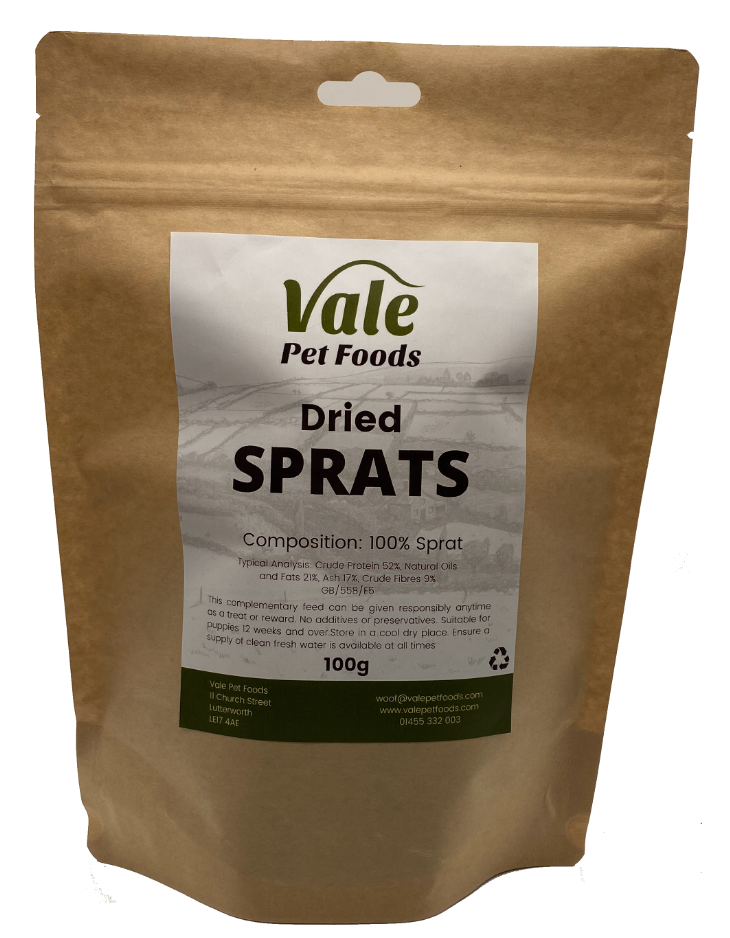 Dried Sprats Dog Treats – Vale Pet Foods